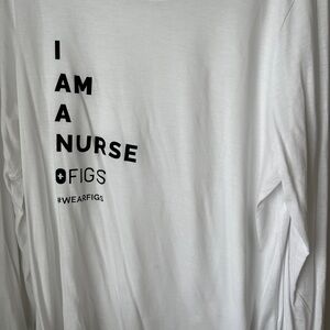 Figs “I am a nurse” long sleeve